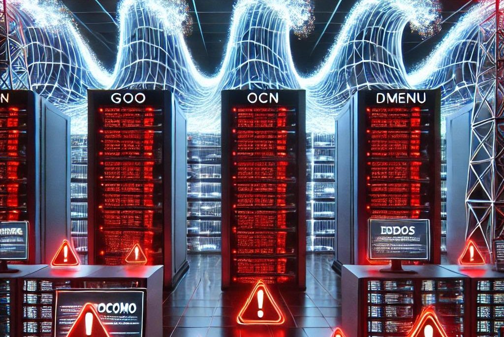 a large-scale cyberattack (DDoS) targeting NTT Docomo